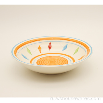 Горячие продажи высококачественной ручной росписи фарфоровая посуда